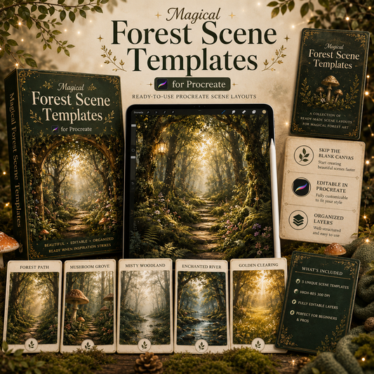 Magical Forest Scene Templates